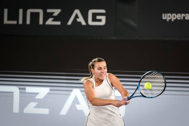 TENNIS - WTA, Tennis Damen Upper Austria Ladies Linz LINZ,AUSTRIA,06.FEB.23 - TENNIS - WTA Tour, Upper Austria Ladies Linz. Image shows Sofia Kenin (USA).  GEPAxpictures xManfredxBinder