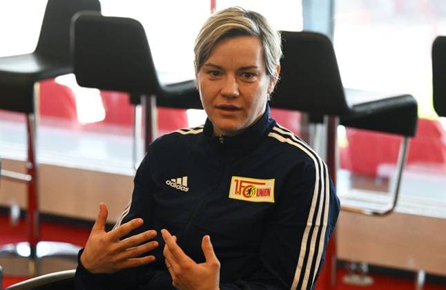 Fussball, Frauen, Regionalliga Nordost, Saison 2022 2023, 1. FC Union Berlin, Medienrunde, Sportliche Leiterin 1. Frauen Jennifer Zietz (1. FC Union Berlin), 07.02. 2022, Copyright: xMatthiasxKochx