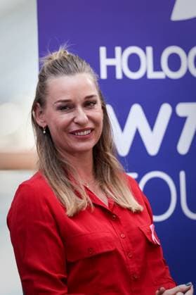 TENNIS - WTA, Tennis Damen Upper Austria Ladies Linz LINZ,AUSTRIA,07.FEB.23 - TENNIS - WTA Tour, Upper Austria Ladies Linz. Image shows tournament amabssador Barbara Schett.  GEPAxpictures xManfredxBinder