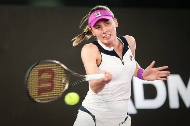 TENNIS - WTA, Tennis Damen Upper Austria Ladies Linz LINZ,AUSTRIA,07.FEB.23 - TENNIS - WTA Tour, Upper Austria Ladies Linz. Image shows Ekaterina Alexandrova (RUS).  GEPAxpictures xManfredxBinder