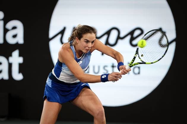 TENNIS - WTA, Tennis Damen Upper Austria Ladies Linz LINZ,AUSTRIA,07.FEB.23 - TENNIS - WTA Tour, Upper Austria Ladies Linz. Image shows Lucia Bronzetti (ITA).  GEPAxpictures xManfredxBinder