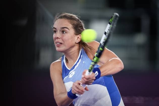 TENNIS - WTA, Tennis Damen Upper Austria Ladies Linz LINZ,AUSTRIA,07.FEB.23 - TENNIS - WTA Tour, Upper Austria Ladies Linz. Image shows Lucia Bronzetti (ITA).  GEPAxpictures xManfredxBinder