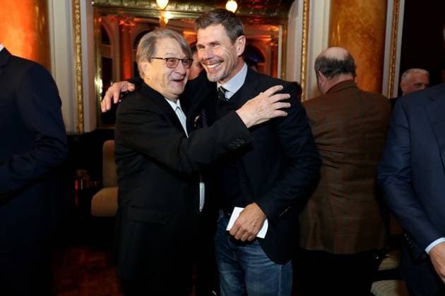 Zagreb: Sportska elita okupila se na predstavljanju knjige Luke ModriÄ‡a 17.11.2019.,Zagreb - U Hotelu Esplanade odrzana je svecana promocija knjige Luke Modrica Moja igra . Zvonimir Boban, Miroslav Ciro Blazevic n SanjinxStrukic PIXSELL
