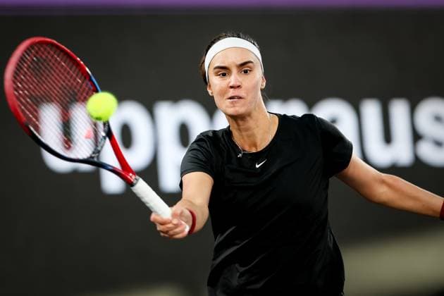 TENNIS - WTA, Tennis Damen Upper Austria Ladies Linz LINZ,AUSTRIA,08.FEB.23 - TENNIS - WTA Tour, Upper Austria Ladies Linz. Image shows Anhelina Kalinina (UKR).  GEPAxpictures xManfredxBinder