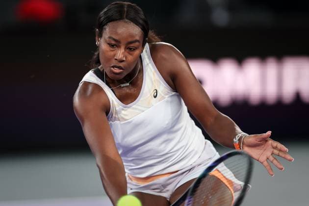 TENNIS - WTA, Tennis Damen Upper Austria Ladies Linz LINZ,AUSTRIA,08.FEB.23 - TENNIS - WTA Tour, Upper Austria Ladies Linz. Image shows Alycia Parks (USA).  GEPAxpictures xManfredxBinder