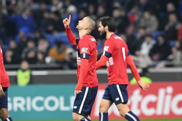 Edon Zhegrova (lille) FOOTBALL: Olympique Lyonnais vs Lille Olympique Sporting Club - 8e Coupe de France - 08 02 2023 FredericChambert Panoramic 