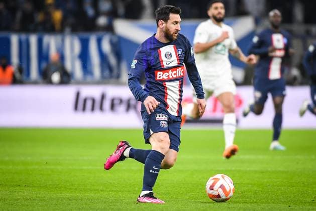 February 8, 2023, Marseille, France, France: Lionel (Leo) MESSI of PSG during the French Cup match between Olympique de Marseille (OM) and Paris Saint-Germain (PSG) at Orange Velodrome Stadium on February 08, 2023 in Marseille, France. Marseille France - ZUMAm308 20230208_zsp_m308_001 Copyright: xMatthieuxMirvillex