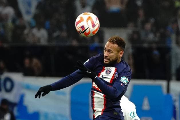Neymar Jr (PSG) FOOTBALL : Olympique de Marseille vs PSG - Coupe de France - 8eme de finale - Marseille - 08 02 2023 NorbertScanella Panoramic 