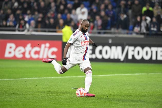 Moussa Dembele (lyon) FOOTBALL: Olympique Lyonnais vs Lille Olympique Sporting Club - 8e Coupe de France - 08 02 2023 FredericChambert Panoramic 