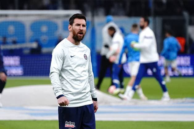 Lionel Messi (PSG) FOOTBALL : Olympique de Marseille vs PSG - Coupe de France - 8eme de finale - Marseille - 08 02 2023 NorbertScanella Panoramic 