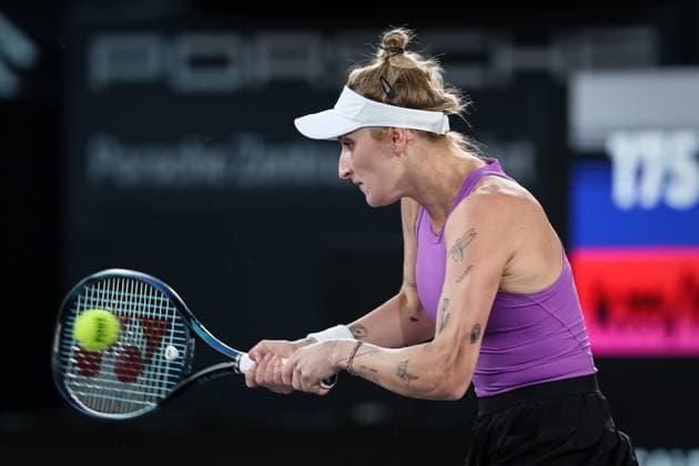 TENNIS - WTA, Tennis Damen Upper Austria Ladies Linz LINZ,AUSTRIA,10.FEB.23 - TENNIS - WTA Tour, Upper Austria Ladies Linz. Image shows Marketa Vondrousova (CZE).  GEPAxpictures xManfredxBinder