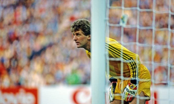 17.06.88 Deutschland - Spanien Deutschland, München, 17.06.1988, Fussball, Europameisterschaft EM 1988 in Deutschland, Deutschland - Spanien (2:0): Eike Immel (Deutschland).