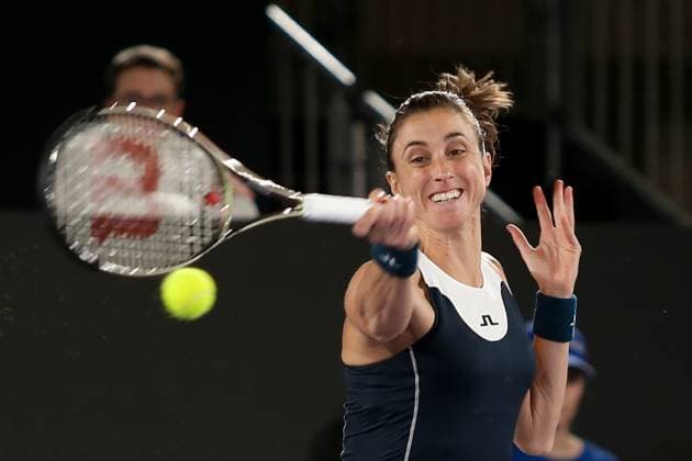TENNIS - WTA, Tennis Damen Upper Austria Ladies Linz LINZ,AUSTRIA,10.FEB.23 - TENNIS - WTA Tour, Upper Austria Ladies Linz. Image shows Petra Martic (CRO).  GEPAxpictures xManfredxBinder