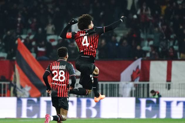 joie - Dante (OGC Nice) FOOTBALL : OGC Nice vs AC Ajaccio - Ligue 1 Ubereats - Nice - 10 02 2023 NorbertScanella Panoramic 