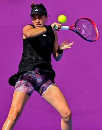 Qatar TotalEnergies Open 2023 Elena-Gabriela Ruse of Romania in action during her 1st round Qualifying match against Moyuka Uchijima of Japan at the WTA, Tennis Damen Qatar TotalEnergies Open tennis tournament at the Khalifa International Tennis Complex in Doha, Qatar, 11 February 2023 Doha Qatar  Copyright: xNoushadxThekkayilx originalFilename:varittyakkal-wtaqatar230211_npsTg.jpg