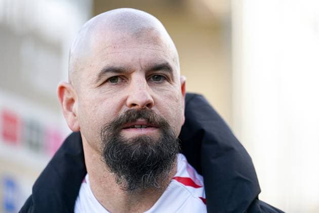 Sascha Glass (Trainer, Cheftrainer, 1. FC Köln), Einzelbild, Einzelfoto, Aktion, Action, Porträt, Portrait, 12.02.2023, Sinsheim (Hoffenheim) (Deutschland), Fussball, Flyeralarm Frauen-Bundesliga, TSG 1899 Hoffenheim - 1. FC Köln, 12.02.2023, Sinsheim (Hoffenheim) (Deutschland), Fussball, Flyeralarm Frauen-Bundesliga, TSG 1899 Hoffenheim - 1. FC Köln, DFB DFL REGULATIONS PROHIBIT ANY USE OF PHOTOGRAPHS AS IMAGE SEQUENCES AND OR QUASI-VIDEO.