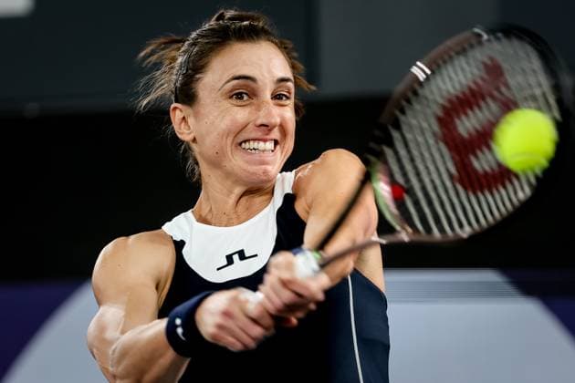 TENNIS - WTA, Tennis Damen Upper Austria Ladies Linz LINZ,AUSTRIA,12.FEB.23 - TENNIS - WTA Tour, Upper Austria Ladies Linz. Image shows Petra Martic (CRO).  GEPAxpictures xManfredxBinder