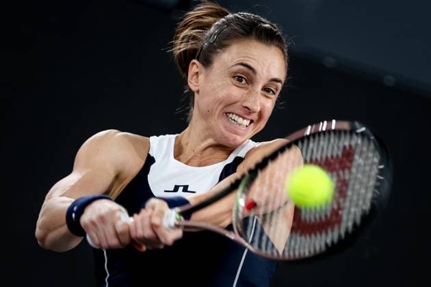 TENNIS - WTA, Tennis Damen Upper Austria Ladies Linz LINZ,AUSTRIA,12.FEB.23 - TENNIS - WTA Tour, Upper Austria Ladies Linz. Image shows Petra Martic (CRO).  GEPAxpictures xManfredxBinder