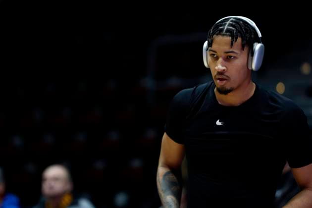 12.02.2023, easyCredit Basketball Bundesliga, BBL, Saison 2022 2023, Herren, Chemnitz Niners - FC Bayern München Basketball, 13, Jason George, Niners Chemnitz Chemnitz Messe Chemnitz Sachsen Germany