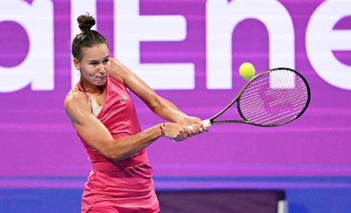 2023 WTA, Tennis Damen Qatar TotalEnergies Open Veronika Kudermetova (RUS) Veronika Kudermetova (RUS)