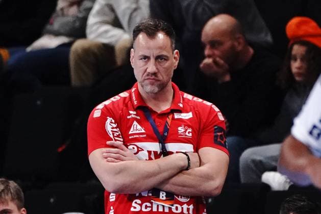Maik Machulla (Entraineur de SG Flensburg Handewitt) HANDBALL : Aix Handball vs SG Flensburg Handewitt - EHF League - Aix-en-Provence - 14 02 2023 NorbertScanella Panoramic 
