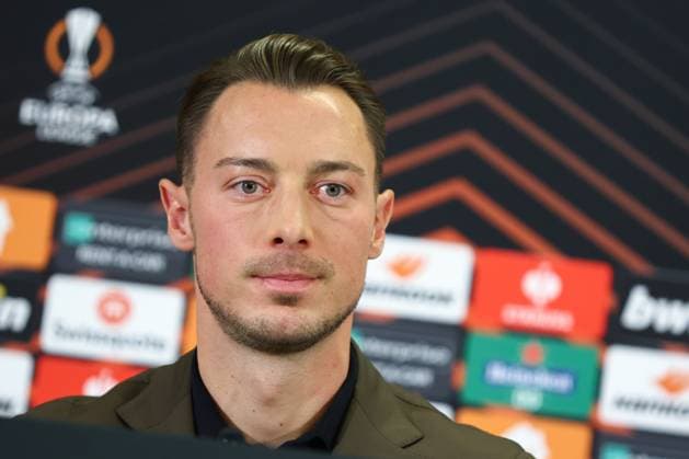 SOCCER - UEFA EL, RBS vs Roma SALZBURG,AUSTRIA,15.FEB.23 - SOCCER - UEFA Europa League, play off, Red Bull Salzburg vs AS Roma, preview, press conference, PK, Pressekonferenz RBS. Image shows head coach Matthias Jaissle (RBS).  GEPAxpictures xDavidxGeieregger