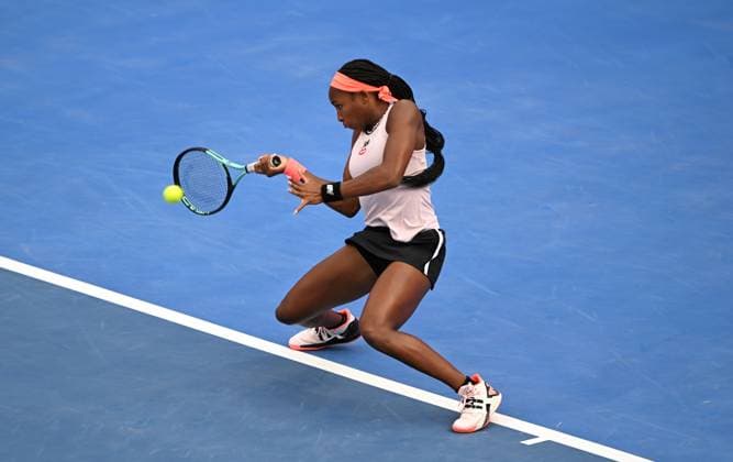 2023 WTA, Tennis Damen Qatar TotalEnergies Open Coco Gauff (USA) Coco Gauff (USA)
