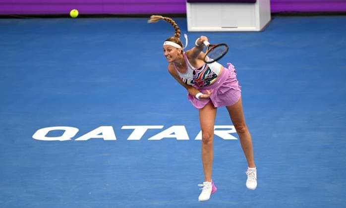 2023 WTA, Tennis Damen Qatar TotalEnergies Open Petra Kvitova (CZE) Petra Kvitova (CZE)