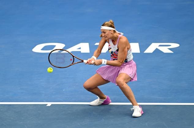 2023 WTA, Tennis Damen Qatar TotalEnergies Open Petra Kvitova (CZE) Petra Kvitova (CZE)