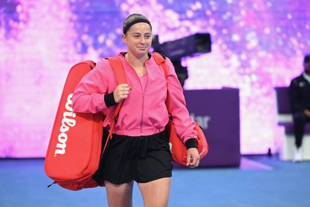 2023 WTA, Tennis Damen Qatar TotalEnergies Open Jelena Ostapenko (LAV) Jelena Ostapenko (LAV)
