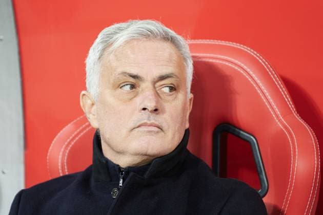 Salzburg, Österreich 16. Februar 2023: Europa League - 2022 2023 - RB Salzburg vs. AS Roma Im Bild: Trainer Jose Mourinho (AS Roma) Stadion Salzburg Copyright: xFotostandx xWassmuthx