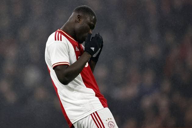 AMSTERDAM - Brian Brobbey of Ajax reacts during the UEFA Europa league play-off match between Ajax Amsterdam and FC Union Berlin at the Johan Cruijff ArenA on February 16, 2023 in Amsterdam, Netherlands. ANP MAURICE VAN STONE AFC Ajax Amsterdam v 1. FC Union Berlin: Knockout Round Play-Off Leg One - UEFA Europa League 2022 2023 xVIxANPxSportx xxANPxIVx 462936496 originalFilename: 462936496.jpg