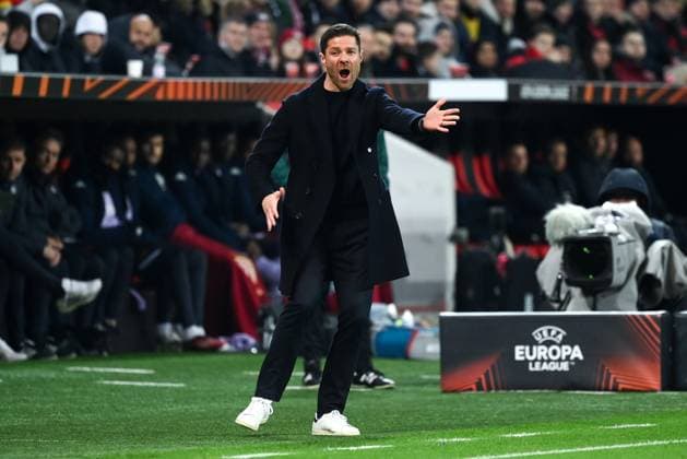 Trainer Xabi Alonso (Bayer 04 Leverkusen) 16.02.2023, Fussball Europa League, Saison 2022 23, K.o. Runden Play off, Bayer 04 Leverkusen - AS Monaco Leverkusen BayArena Nordrhein Westfalen Deutschland