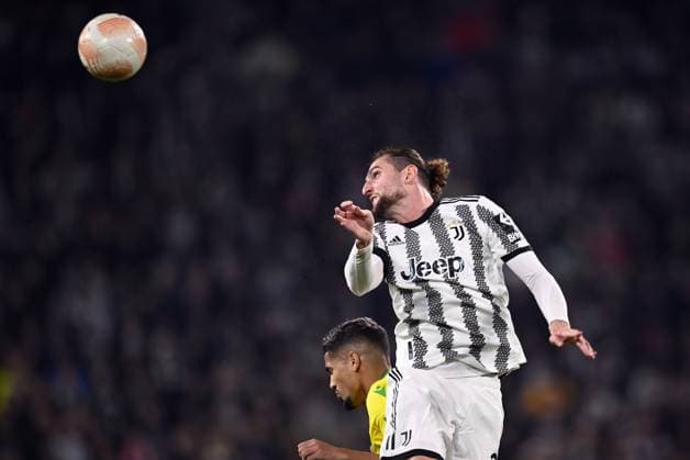 Foto Fabio Ferrari LaPresse 16 Febbraio 2023 - Torino, Italia - calcio - Juventus vs Nantes - UEFA Europa League - Spareggi andata - Juventus Stadium. Nella foto: Adrien Rabiot (Juventus F.C.) February 16, 2023 Turin, Italy - sport, calcio - Juventus vs Nantes - UEFA Europa League - Play off -1st leg- Juventus Stadium. In the pic: Adrien Rabiot (Juventus F.C.)  Copyright: xFabioxFerrari LaPressex