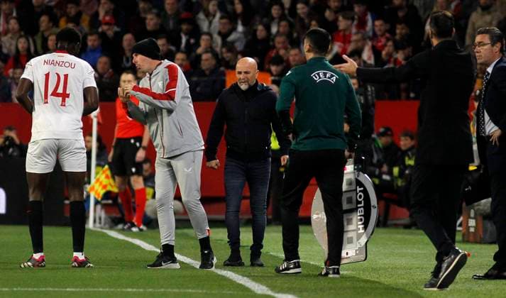 UEFA Europa League Knockout Round Play-Offs Sevilla vs PSV Eindhoven at Ramon Sanchez Pizjuan Stadium, Sevilla, Spain, 16th February 2023 SEVILLA 15 02 2023 JORNADA ELIMINATORIA UEL ESTADIO SANCHEZ-PIZJUAN SEVILLAFC-PSV EINDHOVEN. 900 Cordon Press