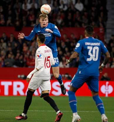 UEFA Europa League Knockout Round Play-Offs Sevilla vs PSV Eindhoven at Ramon Sanchez Pizjuan Stadium, Sevilla, Spain, 16th February 2023 SEVILLA 15 02 2023 JORNADA ELIMINATORIA UEL ESTADIO SANCHEZ-PIZJUAN SEVILLAFC-PSV EINDHOVEN. 900 Cordon Press
