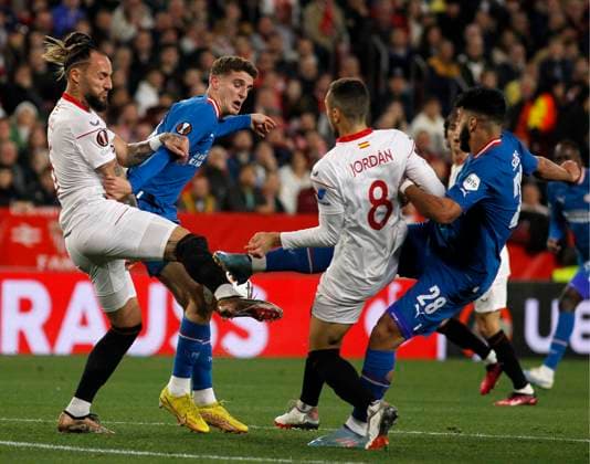 UEFA Europa League Knockout Round Play-Offs Sevilla vs PSV Eindhoven at Ramon Sanchez Pizjuan Stadium, Sevilla, Spain, 16th February 2023 SEVILLA 15 02 2023 JORNADA ELIMINATORIA UEL ESTADIO SANCHEZ-PIZJUAN SEVILLAFC-PSV EINDHOVEN. 900 Cordon Press
