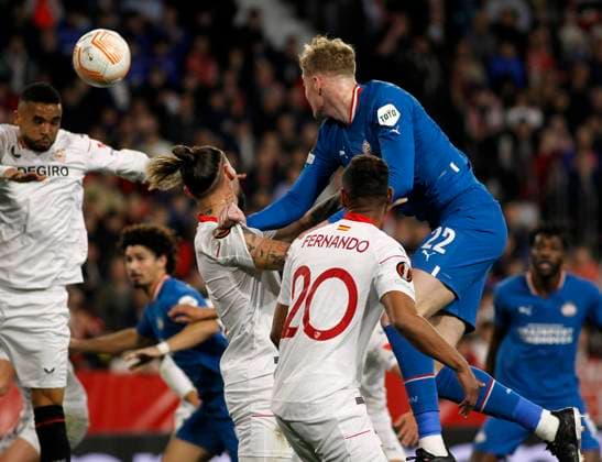 UEFA Europa League Knockout Round Play-Offs Sevilla vs PSV Eindhoven at Ramon Sanchez Pizjuan Stadium, Sevilla, Spain, 16th February 2023 SEVILLA 15 02 2023 JORNADA ELIMINATORIA UEL ESTADIO SANCHEZ-PIZJUAN SEVILLAFC-PSV EINDHOVEN. 900 Cordon Press