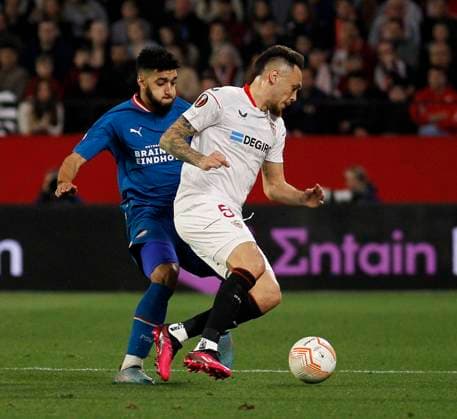 UEFA Europa League Knockout Round Play-Offs Sevilla vs PSV Eindhoven at Ramon Sanchez Pizjuan Stadium, Sevilla, Spain, 16th February 2023 SEVILLA 15 02 2023 JORNADA ELIMINATORIA UEL ESTADIO SANCHEZ-PIZJUAN SEVILLAFC-PSV EINDHOVEN. 900 Cordon Press