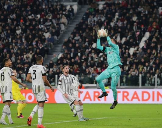 Wojciech Szczesny of Juventus during the Uefa Europa League, football match between Juventus Fc and Fc Nantes on 16 February 2023 at Allianz Stadium, Turin, Italy. Photo Ndrerim Kaceli  Copyright: xNderimxKacelix xipa-agency.netx xLivexMediax 0 IPA_IPA36153172