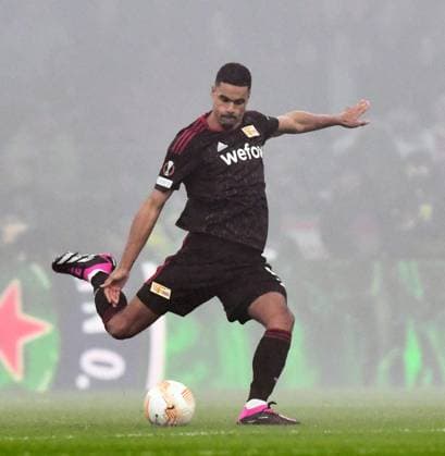 Fussball, Herren, Saison 2022 2023, Europa League (Play-Offs zum Achtelfinale, Hinspiel), Ajax Amsterdam - 1. FC Union Berlin, Danilho Doekhi (1. FC Union Berlin), 16.02. 2023, Copyright: xMatthiasxKochx