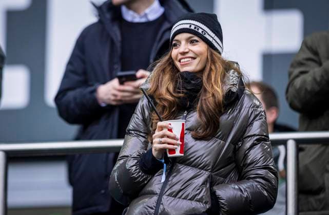 Mönchengladbach, Germany. 18th Feb, 2023. Alina Sommer - Frau von Torwart Yann Sommer (Muenchen) Borussia Mönchengladbach - Bayern München 18.02.2023