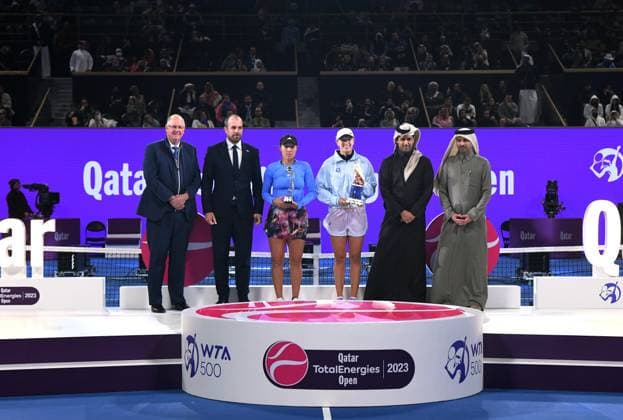 2023 WTA, Tennis Damen Qatar TotalEnergies Open Womans Single Final Winner Iga Swiatek (POL)