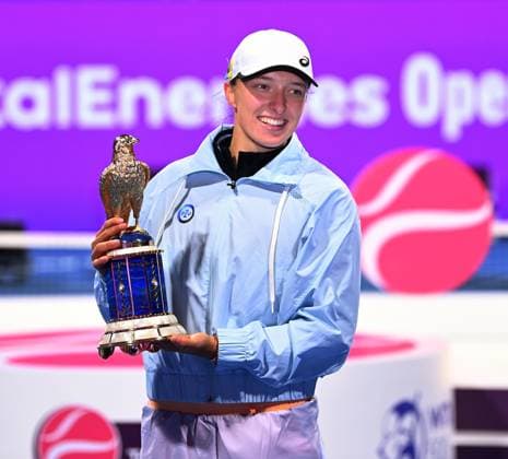 2023 WTA, Tennis Damen Qatar TotalEnergies Open Womans Single Final Winner Iga Swiatek (POL)