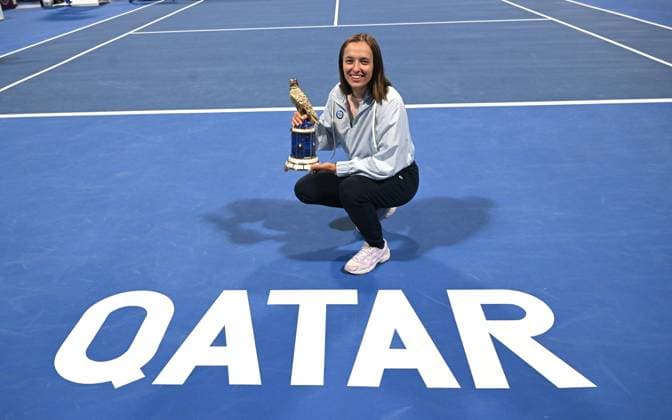 2023 WTA, Tennis Damen Qatar TotalEnergies Open Womans Single Final Winner Iga Swiatek (POL)