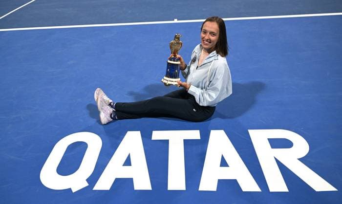 2023 WTA, Tennis Damen Qatar TotalEnergies Open Womans Single Final Winner Iga Swiatek (POL)