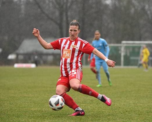 Fussball, Frauen, Regionalliga Nordost, Saison 2022 2023 (14. Spieltag), 1. FC Union Berlin - FC Viktoria 89 (3:4), Dina Orschmann (1. Frauen 1. FC Union), 18.02. 2023, Copyright: xMatthiasxKochx