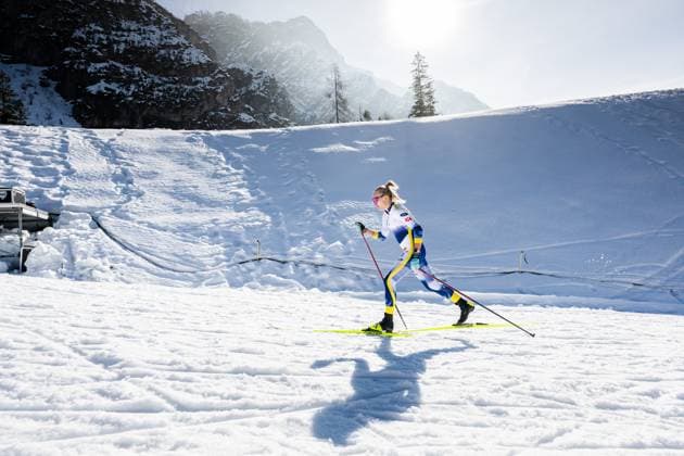Sport Themen der Woche KW07 230219 Linn Svahn of Sweden at a cross-country training session ahead of the FIS Nordic Ski World Championships on February 19, 2023 in Planica. Photo: Petter Arvidson BILDBYRAN kod PA PA0507 träning practice training sweden skidor cross-country skiing langrenn skid-vm sverige 2023 fis nordic ski world championships bbeng fis nordic world ski championships vm ski-vm *** 230219 Linn Svahn of Sweden at a cross country training session ahead of the FIS Nordic Ski World Championships on February 19, 2023 in Planica Photo Petter Arvidson BILDBYRAN code PA PA0507 training practice training sweden skis cross country skiing cross country ski world championships sweden 2023 fis nordic ski world championships bbeng fis nordic world ski championships vm ski vm,  Copyright: PETTERxARVIDSON BB230219PA005
