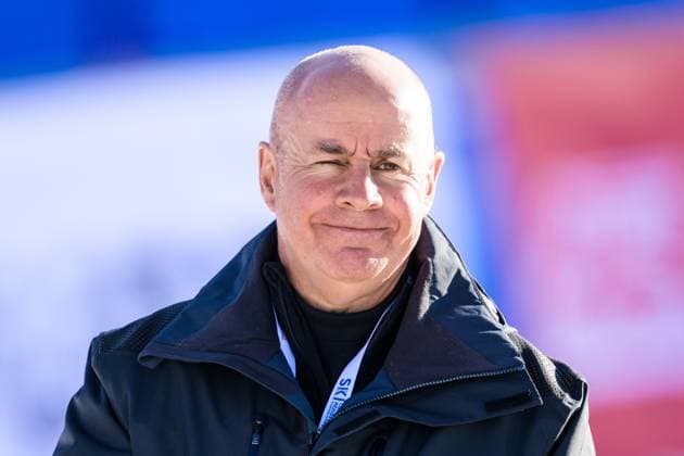 230219 Johan Eliasch, president of the International Ski Federation, at the medal ceremony for men s slalom during day 14 of the 2023 FIS Alpine World Ski Championships on February 19, 2023 in Courchevel. Photo: Joel Marklund BILDBYRAN kod JM JM0429 bbeng alpint alpine skiing 2023 fis alpine world ski championships alpina vm vm alpina vm 2023 slalom slalam FIS ordförande *** 230219 Johan Eliasch, president of the International Ski Federation, at the medal ceremony for mens slalom during day 14 of the 2023 FIS Alpine World Ski Championships on February 19, 2023 in Courchevel Photo Joel Marklund BILDBYRAN code JM JM0429 bbeng alpint alpine skiing 2023 fis alpine world ski championships alpine world championship alpine world championship 2023 slalom slalam FIS chairman,  Copyright: JOELxMARKLUND BB230219JM077