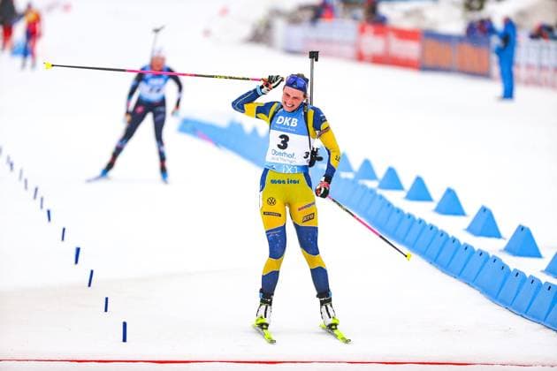 Bilder des Jahres 2023, Sport 02 Februar Sport Themen der Woche KW07 BIATHLON - IBU WC Oberhof OBERHOF,GERMANY,19.FEB.23 - BIATHLON - IBU World Championships 2023, 12.5km mass start, ladies. Image shows Hanna Oeberg (SWE).  GEPAxpictures xThomasxBachun
